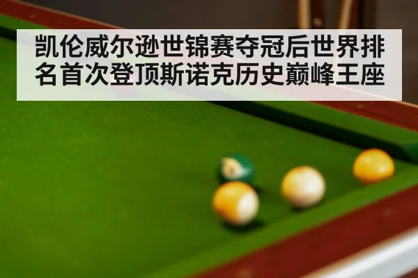 snooker final match